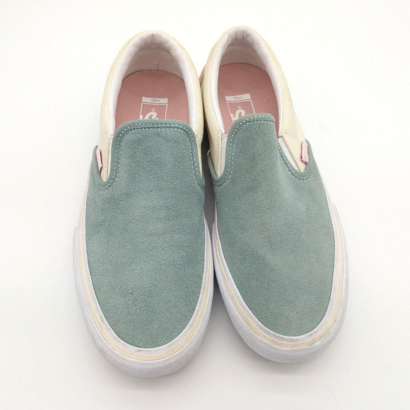 Vans Washout Slip-On Pro Shoes Mens 7.5 Womens 9 Pastel Suede Blue Antique main image 4